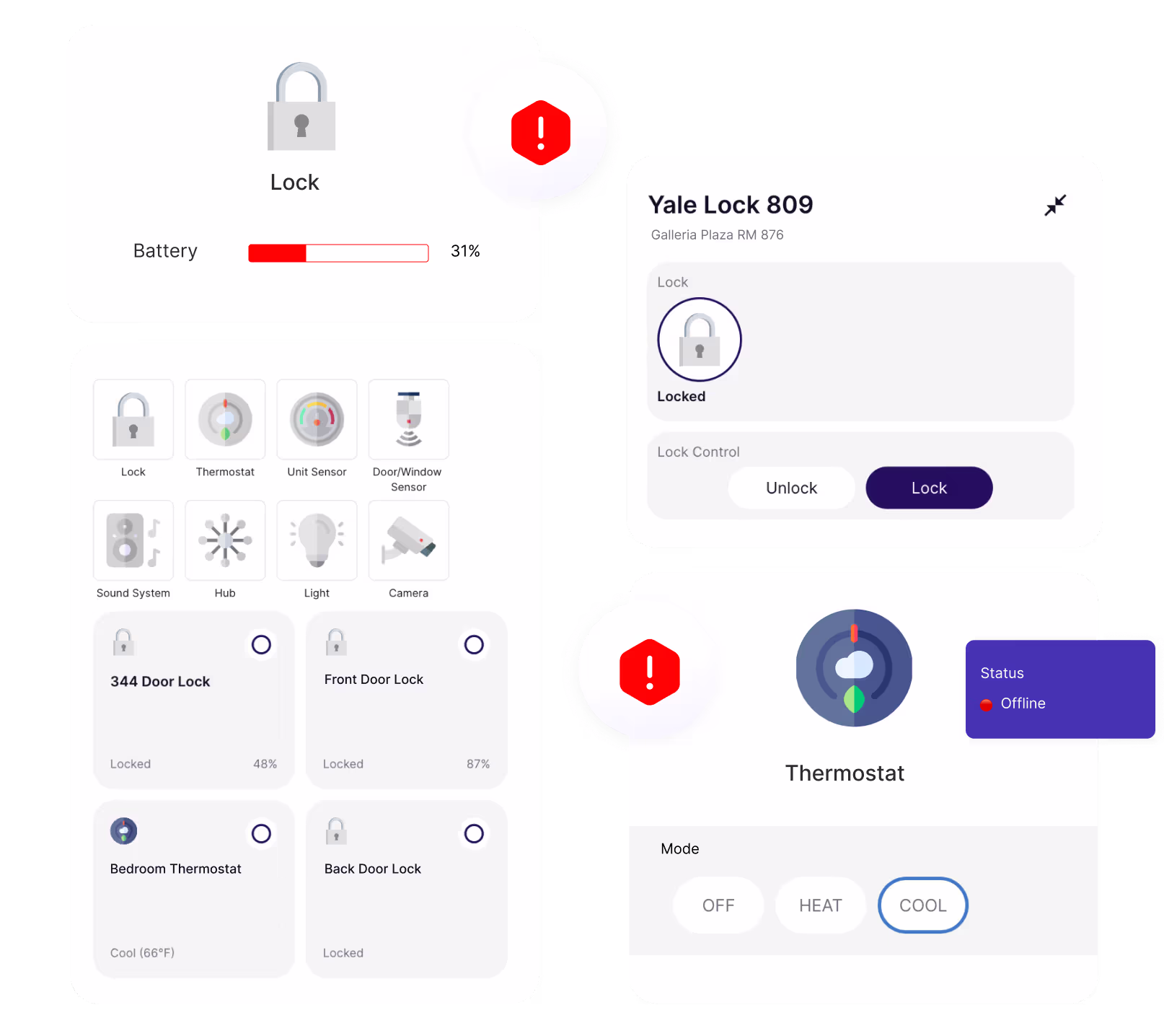 SuiteOp Devices UI screen